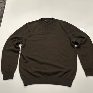 Club Room V-Neck Sweater - Rich Brown